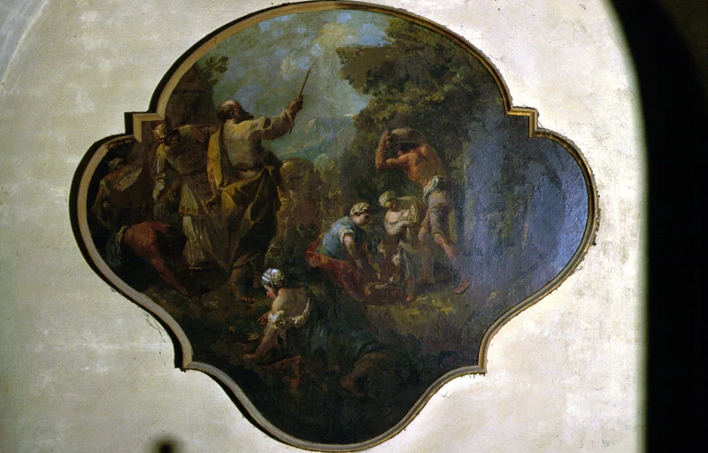 Mosè fa scaturire l'acqua dalla roccia - Montebelluna, Treiso